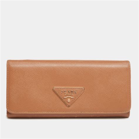 Caramel Saffiano Leather Wallet 